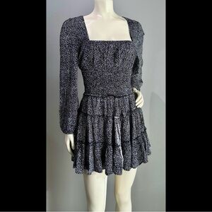 Romantic Black Floral Dress